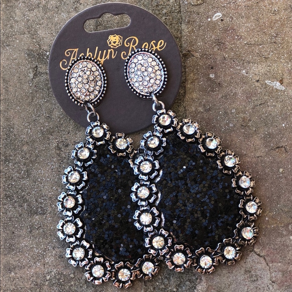Post back drop earrings